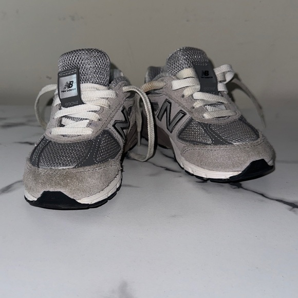 Pre-owned New Balance Kids' Black and Gray 999v4 Sneakers - Picture 14 of 14